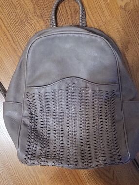 Antik Kraft Braided Front Backpack in Taupe